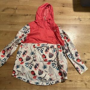 North Face Packable Floral Raincoat
